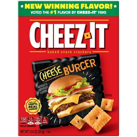 UPC 024100110292 product image for Cheez-it Baked Cheese Burger Snack Crackers, 12.4 Oz. | upcitemdb.com