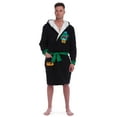 thumbnail image 3 of Marvel Avengers Hulk Mens French Terry Long Sleeve Pajama Sleep Robe Adult, 3 of 5