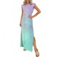 thumbnail image 2 of TaTaai Ladies Casual Solid Color Round Neck Sleeveless Dress Elegant Pleated Detail Knee Length Dress with Functional Pockets Comfortable Loose Fit for Spring Summer Daily Wear Gift, 2 of 5