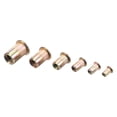 thumbnail image 5 of Unique Bargains 161pcs M3 M4 M5 M6 M8 M10 Rivet Nut Carbon Steel Color-Zinc Plated Finish, 5 of 5