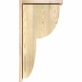 thumbnail image 3 of 8"W x 14"D x 26"H Crestline Rough Sawn Corbel w/Backplate, Douglas Fir, 3 of 9