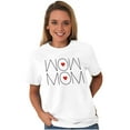 thumbnail image 3 of Wow Mom Cute Mothers Day Hearts Women's Graphic T Shirt Tees Brisco Brands S, 3 of 5