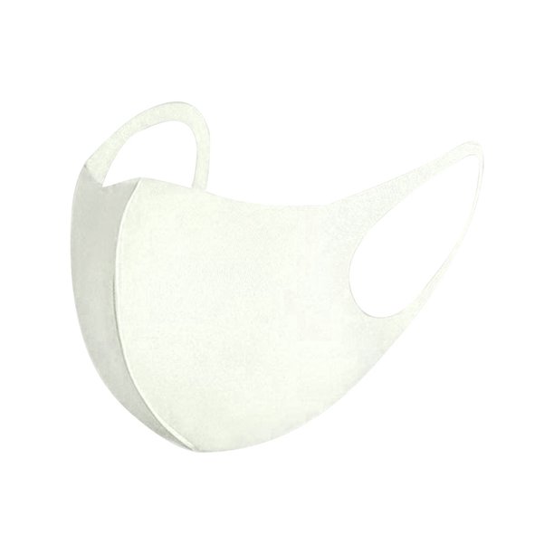 Bicicleta Protector bucal lavable para la Ndcxsfigh caramáscara de esponja protectora transpirable para la cara (blanco)