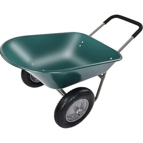 Green Thumb 70008 2 Wheel Poly Wheelbarrow