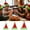 2L+M, variant on KOYPTL 3 Pcs Santa Hat With LED Lights-Light Up Christmas Hat Handmade Knitted Soft Warm Winter Caps for Adults and Kids New Year Party Xmas Headwear Decor-Christmas Gifts