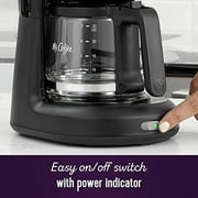 Mr. Coffee® 5-Cup Mini Brew Switch Coffee Maker, Black
