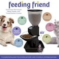 thumbnail image 2 of Feeding Friend® Automatic Dog & Cat Food Feeder with Water Dispenser – Smart Pet Feeder with Portion Control, OLED Display, Anti Jam Design, Battery Operated Dispenser for Medium Pets 15-30 - Black, 2 of 7