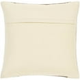 thumbnail image 2 of Surya Niko 20 x 20" Square Cotton Pillow Cover in Dark Brown/Ivory/Off White, 2 of 2