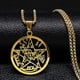 thumbnail image 1 of Witchcraft Tetragrammaton Pentagram Stainless Steel Necklace Women Unique of religion Necklaces Jewellery wicca collar mujer, 1 of 5
