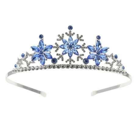 

1Pc Snowflake Crown Headdress Unique Alloy Hairband Birthday Party Hairwear