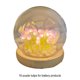thumbnail image 3 of Naiovety Mini tulipanes de cristal, ambiente luminoso de flores para el hogar con un hermoso traje de lámpara para cualquier ocasión, regalo Decoración del hogar Púrpura, 3 of 6