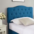thumbnail image 6 of VECELO Upholstered Platform Bed with Adjustable Headboard, Twin Size, Blue, 6 of 8