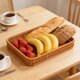 thumbnail image 5 of CaiYueKe Plastic Woven Storage Basket Tray for Kitchen Fruit Vegetables Snacks Candy Bread Organization Multi Functional Home Decor Imitation Vines Rattan Style, 5 of 7