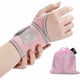 thumbnail image 1 of wonima11 INDEEMAX 2 Pack Copper Wrist Brace Support for Carpal Tunnel, Pain Relief, Arthritis, Tendonitis, Adjustable Wrist Braces Compression Wraps Both Hands, Fit for Men and Women, Pink, 1 of 1