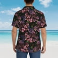 thumbnail image 6 of Daiia Orchids Flowers Hawaiian Shirt for Men Gentle Cotton Regular Short Sleeve Casual-3X-Large, 6 of 9