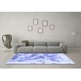 thumbnail image 3 of Ahgly Company Machine Washable Indoor Rectangle Abstract Blue Modern Area Rugs, 2' x 4', 3 of 4