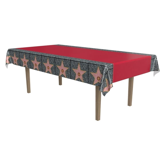 12 Pack Bulk Red Carpet Star Party Tablecover