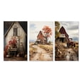 thumbnail image 2 of Designart "Barns Rustic beauty X" Floral Wall Art Set Of 3 - Grey Barns Gallery Set For Office Decor, 2 of 7