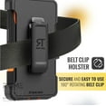 thumbnail image 4 of Rome Tech Funda para iPhone 16 con Clip para Cinturón y Soporte, Carcasa Protectora de Doble Capa a Prueba de Golpes sin Pantalla, Color Negro y Naranja, 4 of 5