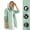 Green, variant on Womens Rain Jacket with Hood Lightweight Waterproof Windproof Breathable Full Zip Packable Outerwear Casual Hiking Travel Coat