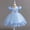 Blue, variant on Nrmvnmi Children Glitter Netting Princess Dress Girl Short Sleeve Puffy Gown Dress Blue-4-5Years