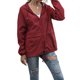 thumbnail image 2 of Sonducket Chubasquero ligero para mujer, impermeable, con capucha, cortavientos para exteriores, plegable, para senderismo, Camping, trajes para mujer Prendas para la parte del cuerpo Vino rojo L, 2 of 6