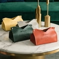 thumbnail image 3 of Zhaomeidaxi Leather Tissue Box Cover Rectangular, Tissue Box for Car, Home, Bathroom, Bedroom, Office, Night Stands, Desks and Tables, 3 of 8