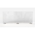thumbnail image 2 of Ghent's Plastic 24" x 59" Freestanding Clear Desktop Divider in Clear, 2 of 4
