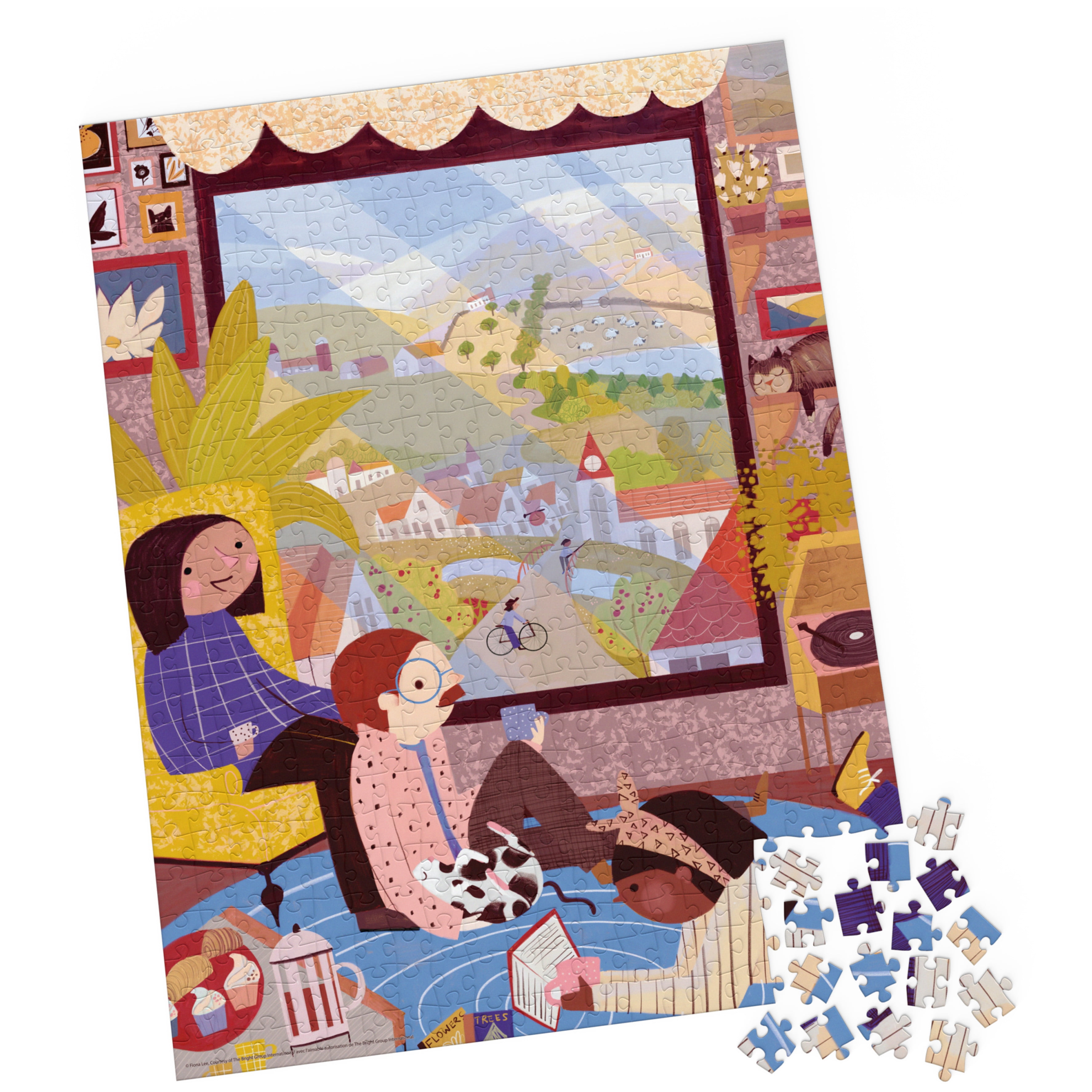 Spin Master Puzzles, Cozy Country Coffee 500 Pieces, for Adults and