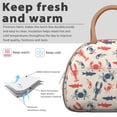 thumbnail image 3 of Insulated Lunch Bag Women, Reusable Sea Animal Lobster and Crab Tote Lunch Box, Leakproof Cooler Lunch Bags for Work Office Travel Picnic, 3 of 6