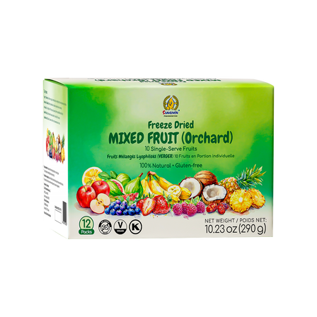 Sungiven Freeze-Dried Fruit Variety Pack, No Sugar Added, Gluten-Free, 12 Bag, 10.2 Oz