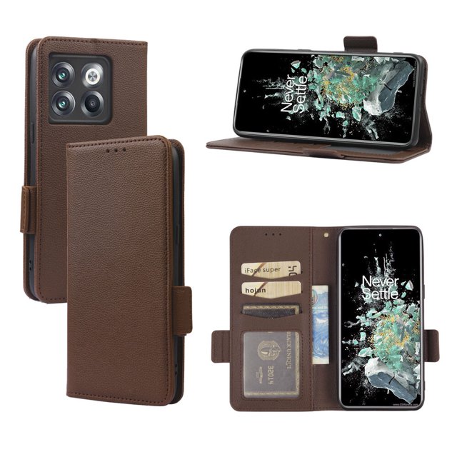 OnePlus 10T 5G Case , PU Leather Flip Cover Card Slots Magnetic Closure Wallet Case for OnePlus 10T 5G