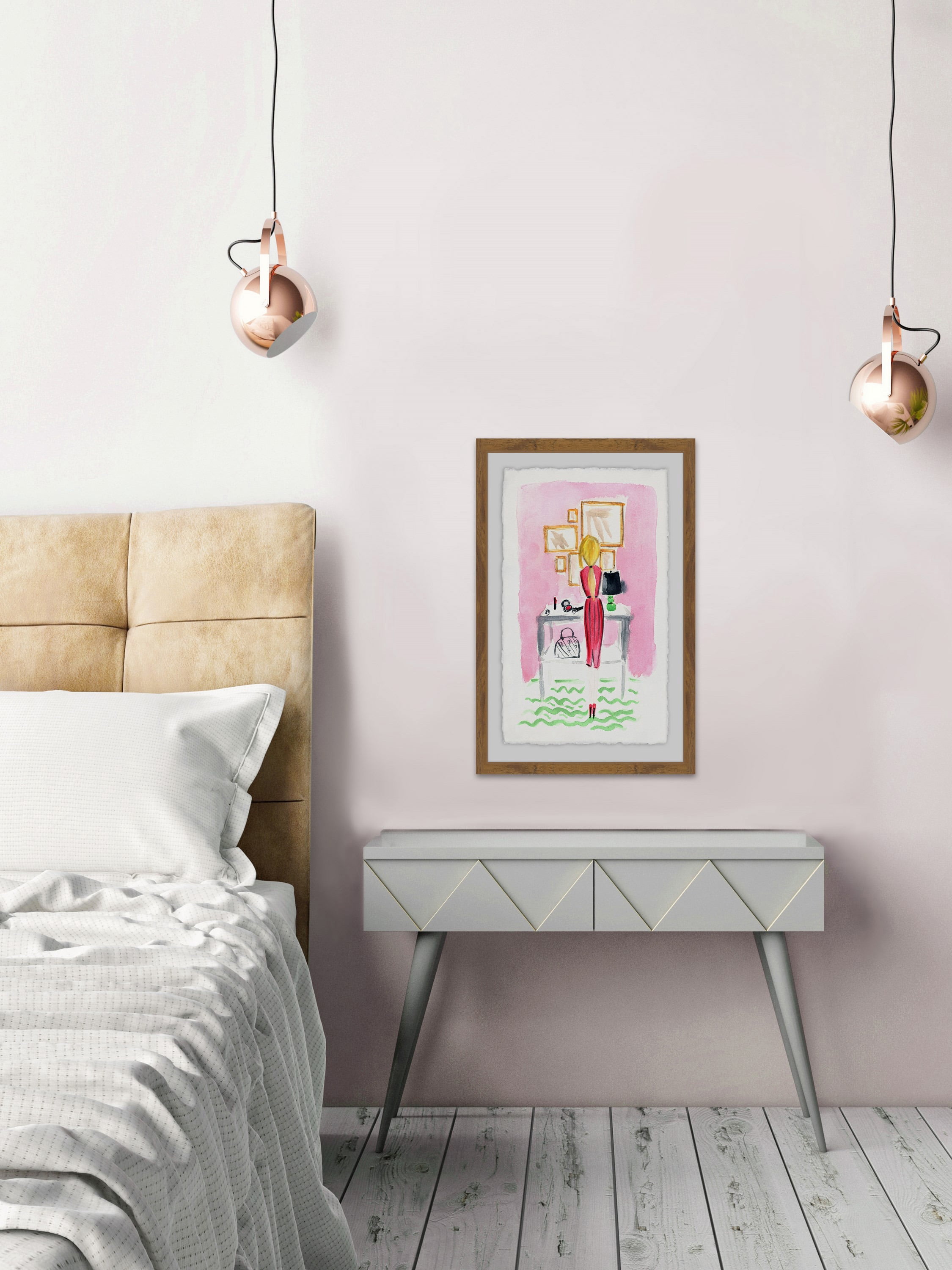 Getting Ready Framed Painting Print