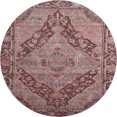 thumbnail image 2 of Addison Rugs Mayfield Premium Machine Washable Traditional Border Paprika Round Rug, 8' x 8', 2 of 6