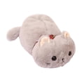 thumbnail image 4 of Porta pañuelos de coche con forma de gato de peluche, decoración de interiores, accesorios para automóviles, porta papel Gris, 4 of 9
