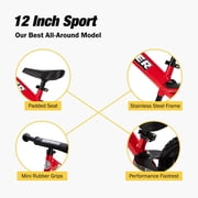 Strider 12 Sport Bike, Red - No Pedal Balance Bicycle for Kids 1 to 4 Years - Includes Safety Pad, Padded Seat, Mini Grips, Flat-Free Tires -Easy Assembly, Tool-Free Adjustments
