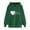 Army Green(New), variant on PNTUTB Valentine's Day Fashion Women's Heart Print Long Sleeve Hooded Drawstring Pullover Loose Sweatshirts with Pocket