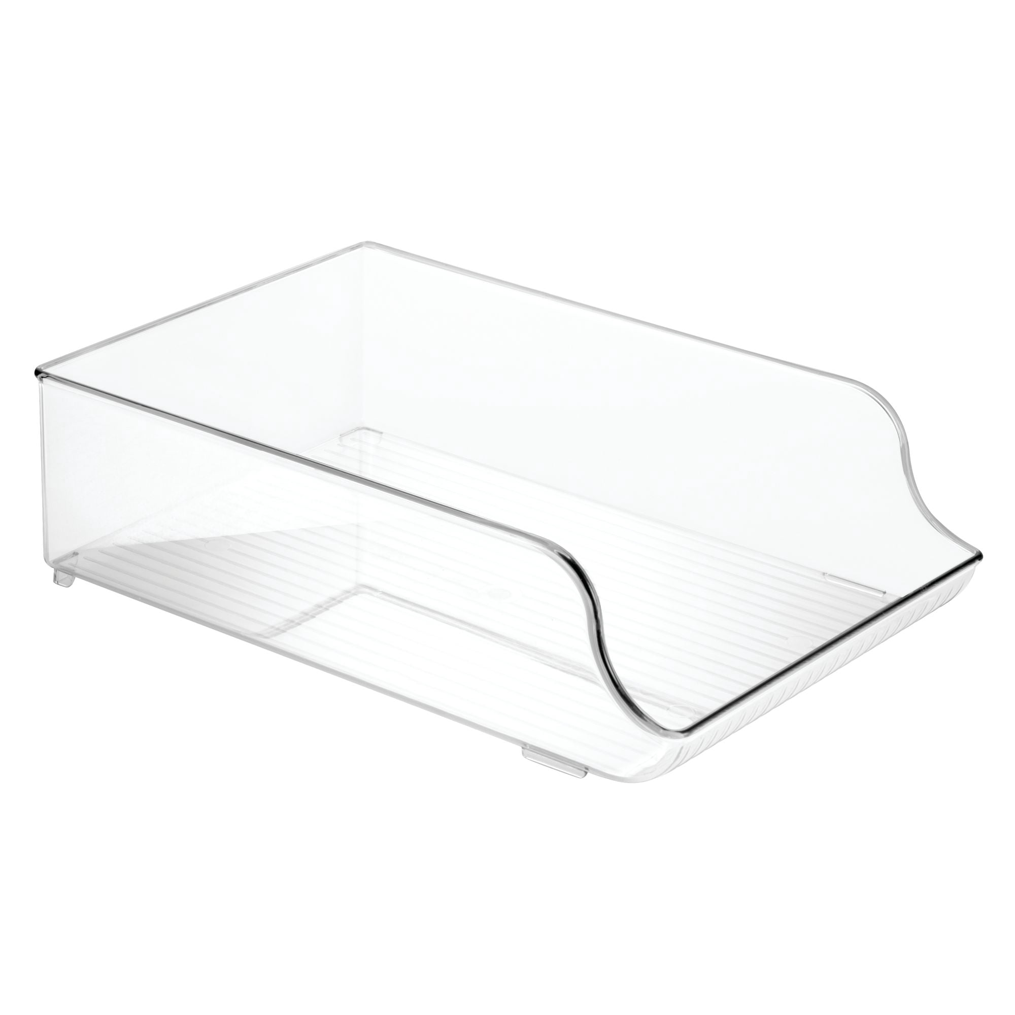Plastic Water Bottle Organizer for Fridge - Refrigerator Bottle Holder for Kitchen, Pantry, and Countertop