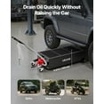 thumbnail image 6 of Low Profile 25-Gallon Oil Drain Pan with Manual Pump & 7.2 ft Hose - Leak-proof Design for Cars, Trucks, ATVs, 6 of 11