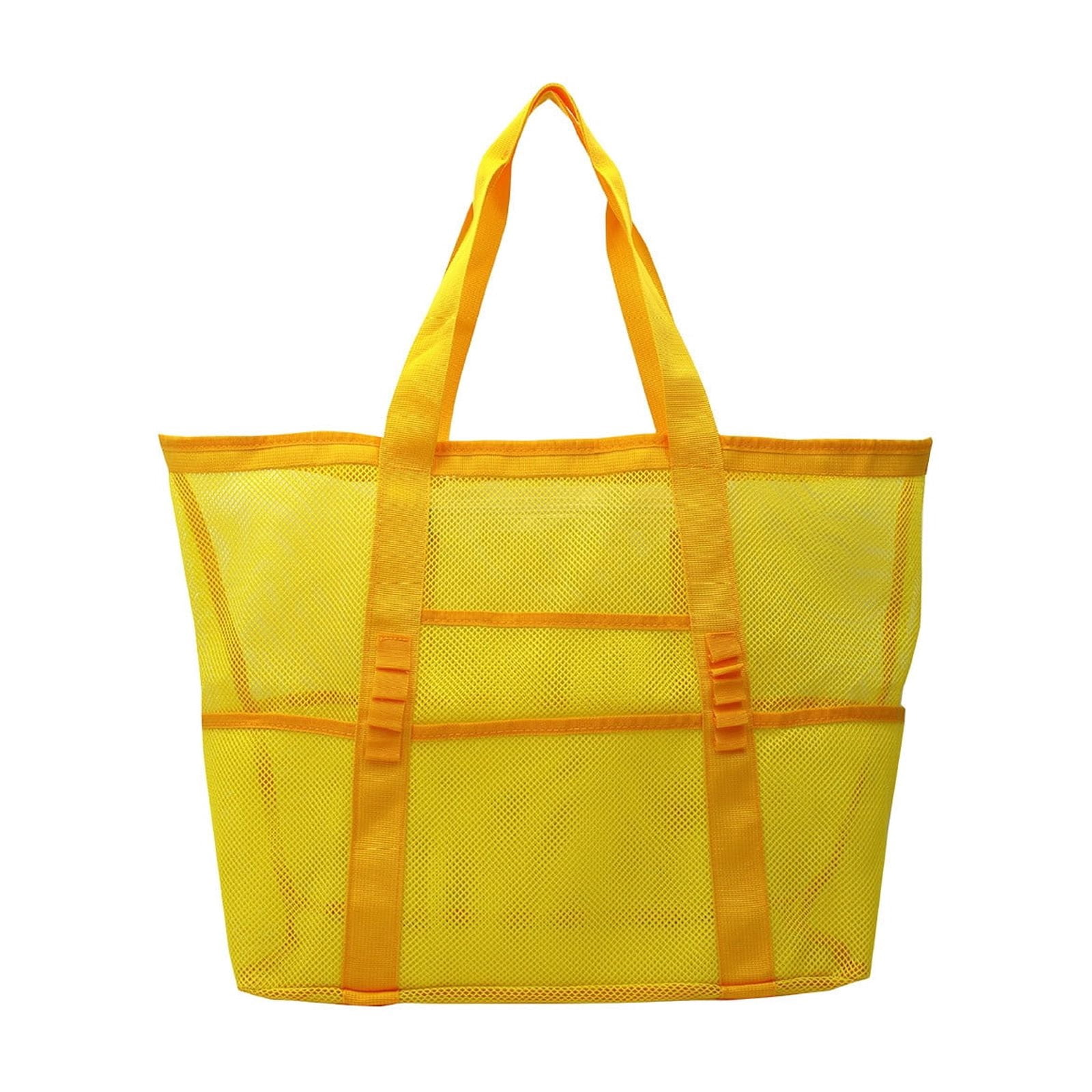 Mesh Tote Beach Bag Large Capacity Pool Toy Storage Organizer Bathroom Toiletries Travel Bag Breathable Carryall