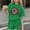 Green, variant on ITSAME Girls 4th of July Outfits 2-Piece, Fashion Print Crewneck T-Shirts and Shorts Casual Clothes Set Sky Blue Size 13-14