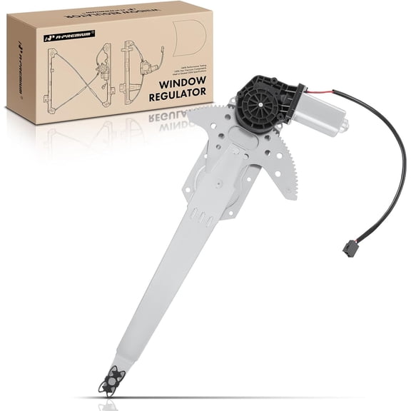 A-Premium Power Window Regulator with Motor Front Passenger Side Compatible with Ford Bronco F Super Duty F-100 F-150 F-250 F-350 F53 F59 1980-1997 Front Right Passenger Side