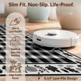 thumbnail image 6 of Design&I 6'x9' Washable Area Rug Snag-Free Fall Doormat Bordered Grid Farmhouse Checkered Layout Door Plaid for Dining Room, Under Table, Office, 6 of 7
