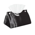 thumbnail image 2 of Lsque Gothic Skull Drape Printed Long Tissue Box Cover Holder, Facial Paper Organizer Dispenser,Triangle with Bottom Belt, PVC Leather Decorative Organizer, 2 of 9