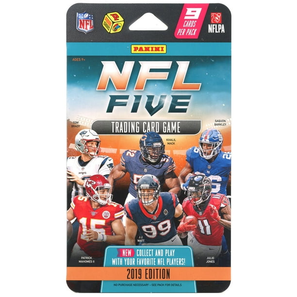 NFL Five 2019 Edition Booster Pack 9 Cards Walmart Walmart