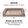 thumbnail image 2 of Cooling Gel Dog Bed for Large Dogs w/ Removable Bolsters & Washable Cover, For Dogs Up to 95 lbs - Quilted Sofa - Iron Gray, Jumbo/XL, 2 of 5