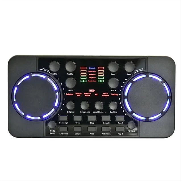 Mezclador de Estudio para Transmisión en , Grabación de Canto, Reducción de Ruido, Tarjeta de Sonido Externa Portátil con Bluetooth para Teléfono y Computadora.
