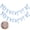 Blue, variant on Pink Tulle Bow Garland DIY Decor Set, 12Pcs Ribbon Bows with Cotton Thread and Needle for Birthday Wedding Party Backdrop, Soft Mesh Fabric