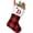 D, variant on 8inches Initial Monogram Christmas Stocking Red Buffalo Plaid Christmas Stocking with Embroidered Letter Personalized Mini Christmas Stocking White Plush Xmas Stocking for Xmas Tree Fireplace Decor