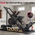 thumbnail image 4 of FED Fitness Feierdun Series LP1 Leg Press Machine, 2‑in‑1 Hack Squat Combo for Home Gym, with Pulley System and 38" Full Rom Squat Range, 4 of 10